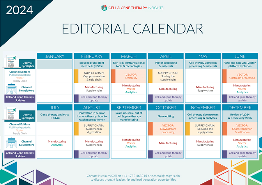 Download the Cell and Gene Therapy Insights Editorial Calendar